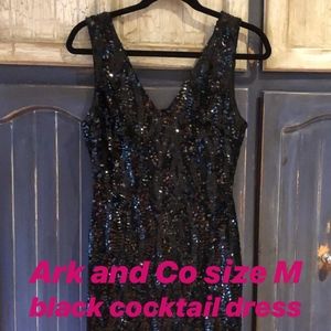 Ark and Co black sequin dress